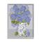 Stupell Industries Blushing Blue Hydrangeas in Vase Wall Art in Gray Frame